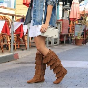 5 Layer Fringe Minnetonka Boots